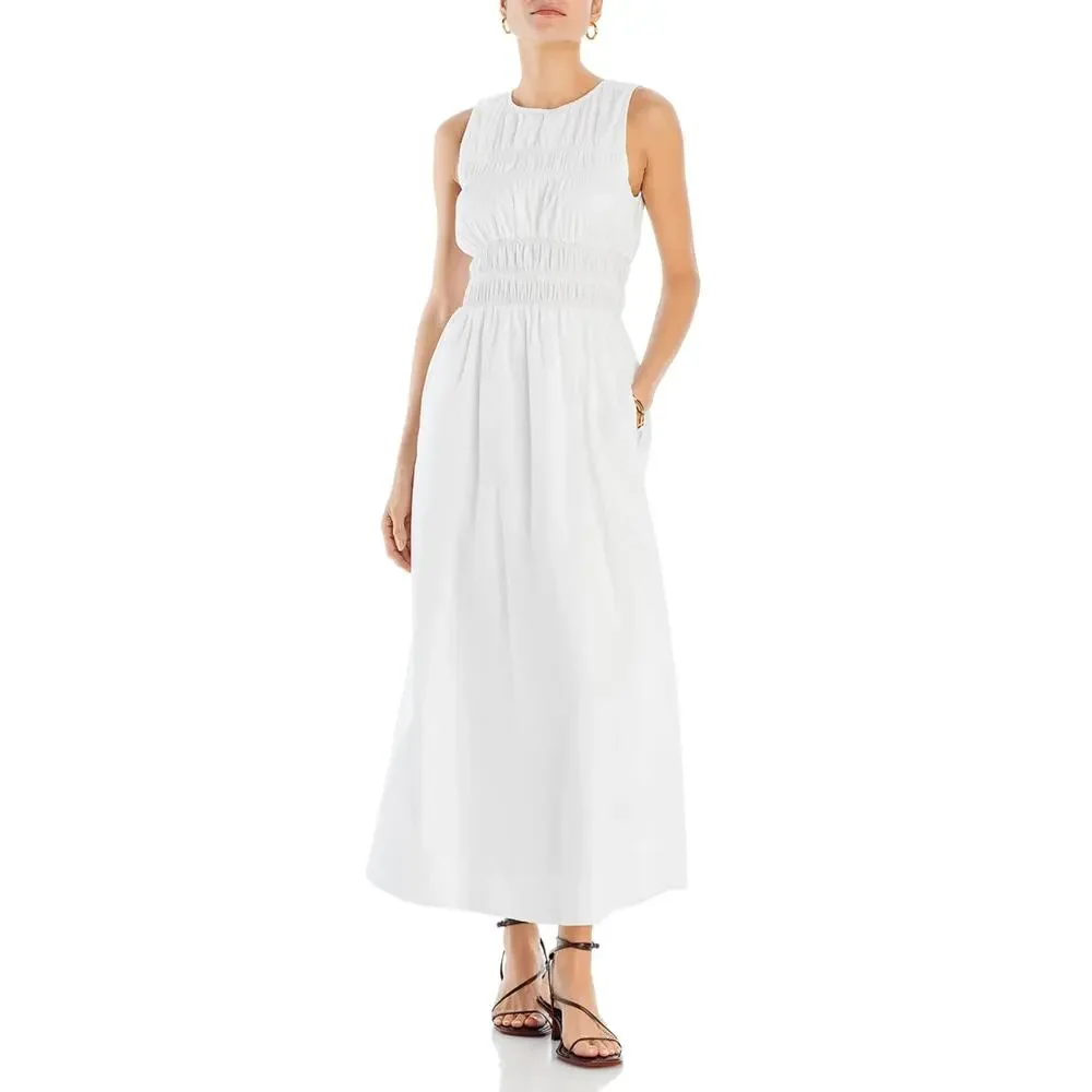 Faithful the Brand Solem White Midi Dress Small NWT - Picture 1 of 7